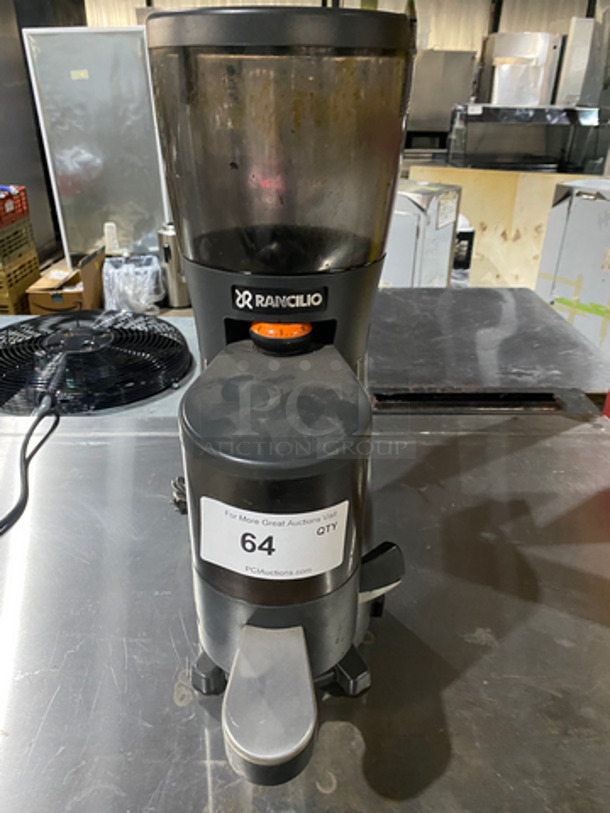 Rancilio Commercial Countertop Espresso/ Coffee Bean Grinder! Model: KRYO65ST SN: 25086478 110V 60HZ 1 Phase