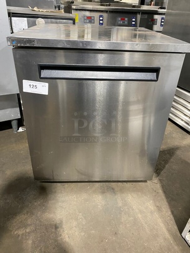 Delfield Commercial Single Door Refrigerated Lowboy/Work Top Cooler! All Stainless Steel! Model: 406PSTAR2 SN: 2207820201575 115V 60HZ 1 Phase