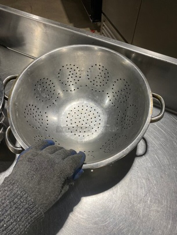 Stainless Steel! Strainers! With Side Handles! 4x Your Bid! - Image 5 of 7