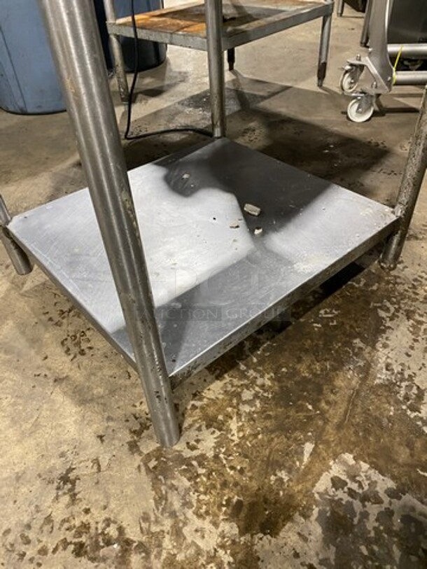Solid Stainless Steel Work Top/ Prep Table! With Storage Space Underneath! On Legs! - Image 6 of 7