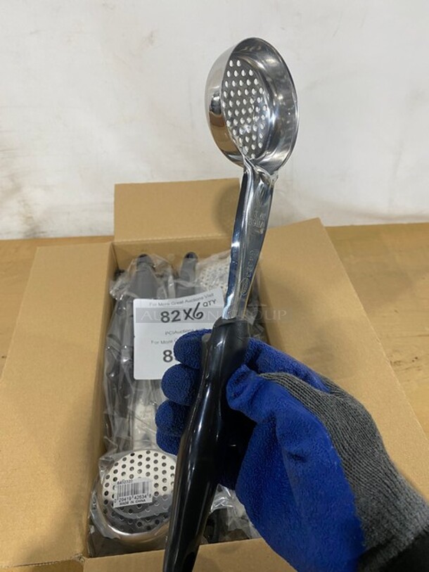 Stainless Steel Perforated Laddle! 6x Your Bid! - Image 3 of 8