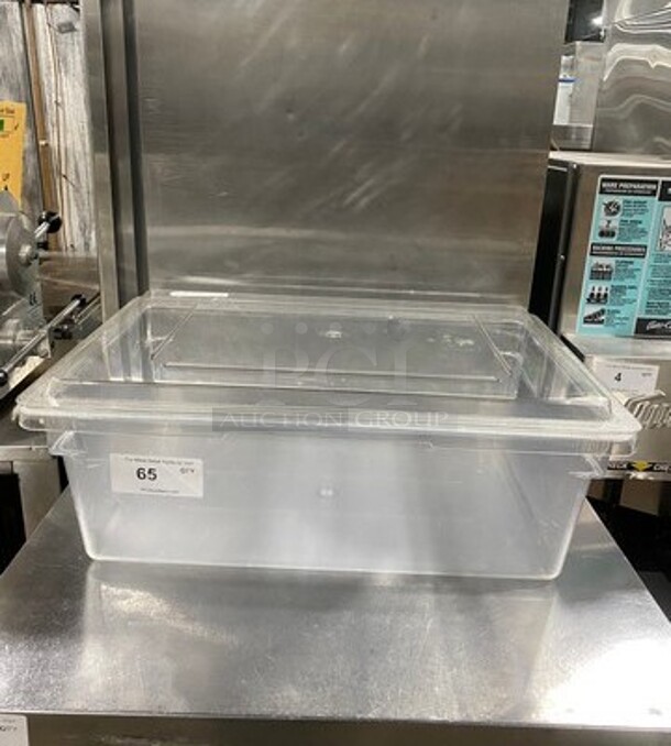 Cambro Clear Poly Food Container! With Lid!