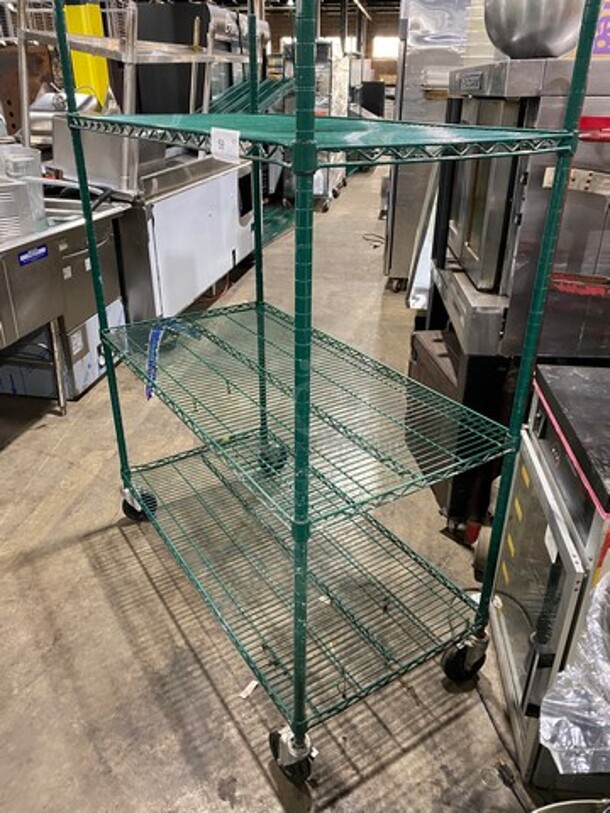 Metro 3 Tier Shelf! On Casters! BUYER MUST DISMANTLE! PCI CANNOT DISMANTLE FOR SHIPPING! PLEASE CONSIDER FREIGHT CHARGES! - Image 2 of 8