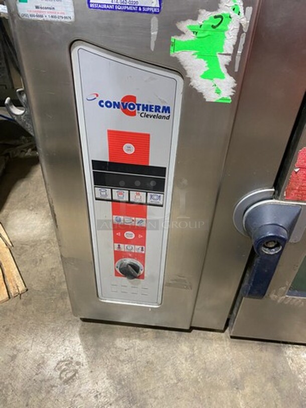 Cleveland Commercial Natural Gas Powered Combi Convection Oven! With View Through Door! All Stainless Steel! Model: OGS620 SN: WC0366007J01 - Image 7 of 8