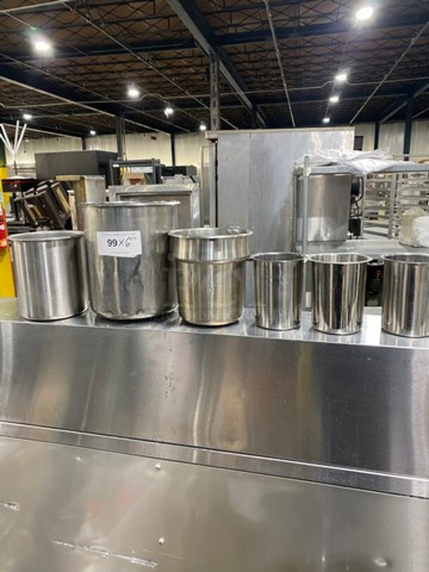 Assorted Size Stainless Steel Round Soup Pan Insert! 6x Your Bid! - Image 1 of 7