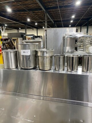 Assorted Size Stainless Steel Round Soup Pan Insert! 6x Your Bid!