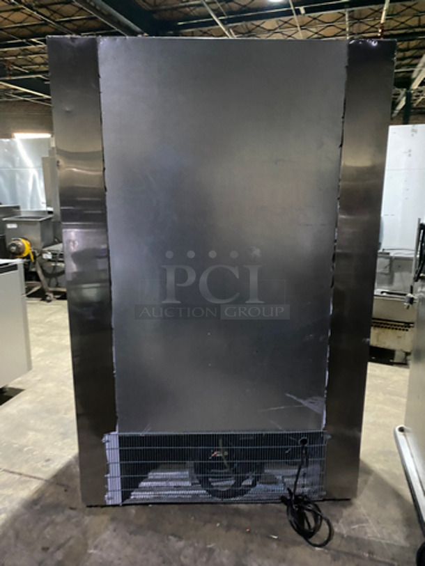 Leader Commercial Refrigerated 2 Door Reach In Merchandiser! With Sliding View Through Doors! With Poly Coated Racks! Stainless Steel Body! Model: LS48SC SN: PV08C2002 115V 60HZ 1 Phase - Image 6 of 10