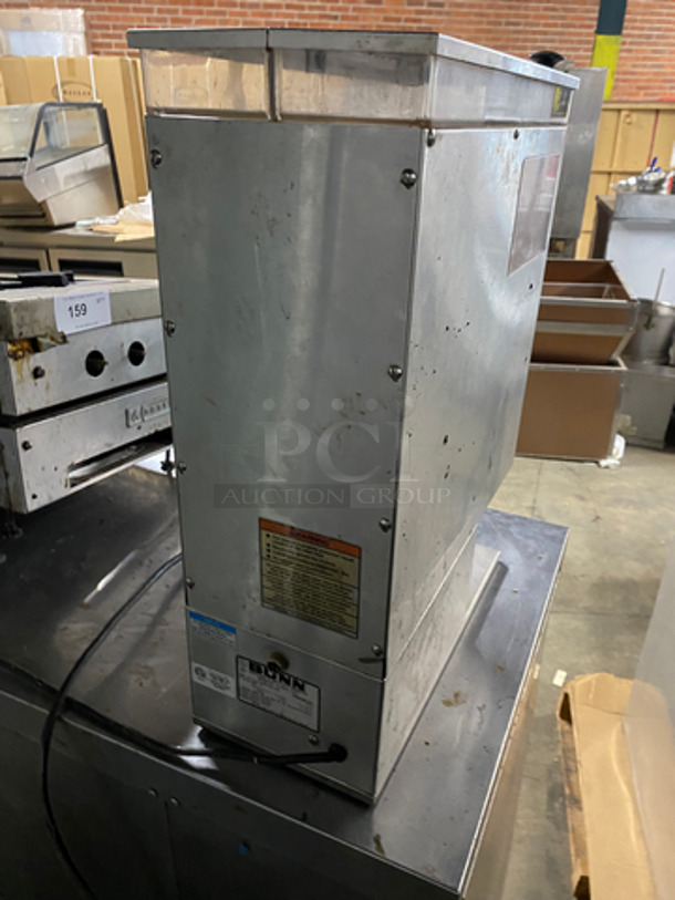 Bunn Commercial Countertop Dual Coffee Bean Grinder! All Stainless Steel! Model: G92HD 120V 60HZ 1 Phase - Image 4 of 8