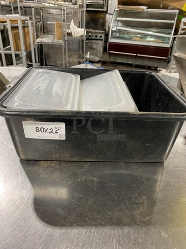 ALL ONE MONEY! Cambro Clear Poly Food Container Lids!