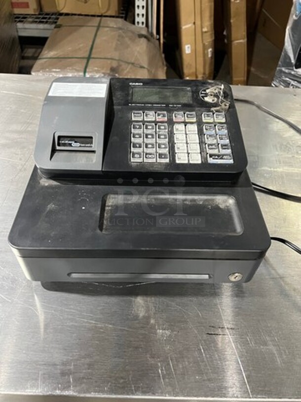 Casio Countertop Electronic Cash Register! With Cash Drawer! Model: SES700 SN: EX256498323619 120V - Image 2 of 7