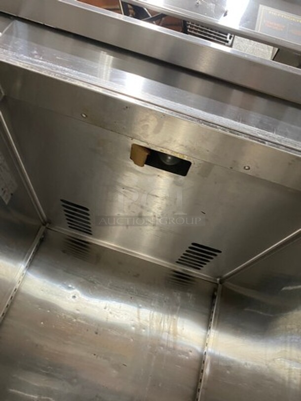 Victory Commercial Single Door Refrigerated Dough Retarder! Can Fit Roll In Rack! All Stainless Steel! On Legs! RACK NOT INCLUDED! Model: RS1DS7EW SN: B0381930 115V 60HZ 1 Phase - Image 6 of 9