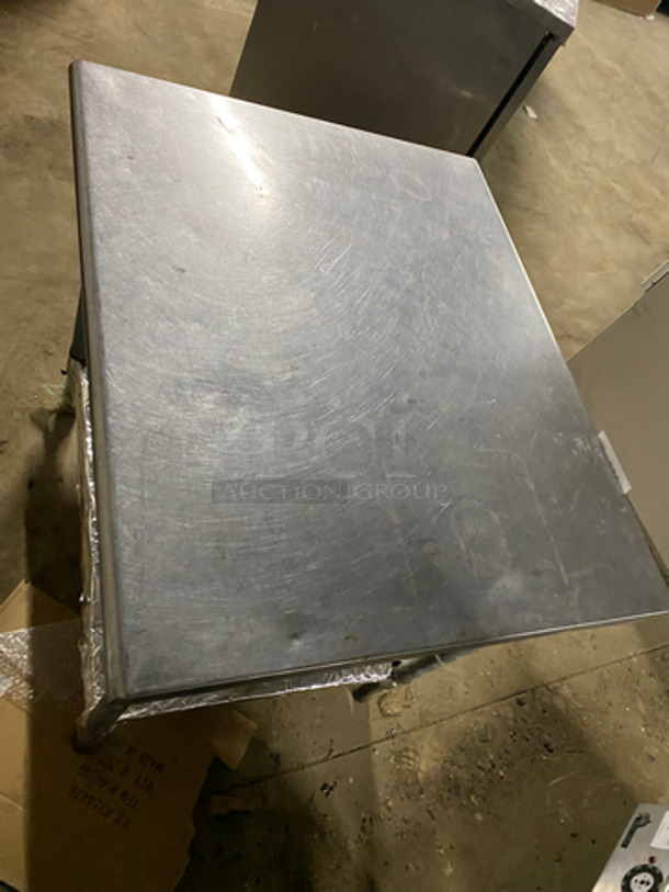 Solid Stainless Steel Work Top/ Prep Table! With Storage Space Underneath! On Legs! - Image 5 of 6