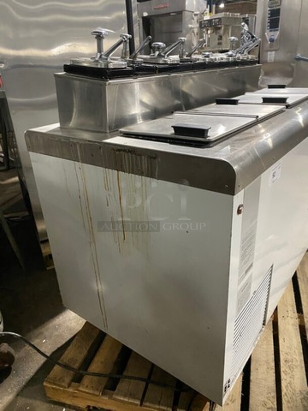 Nelson Commercial Ice Cream Dipping Cabinet/ Dessert Station! With Topping Rail! All Stainless Steel! - Image 2 of 11