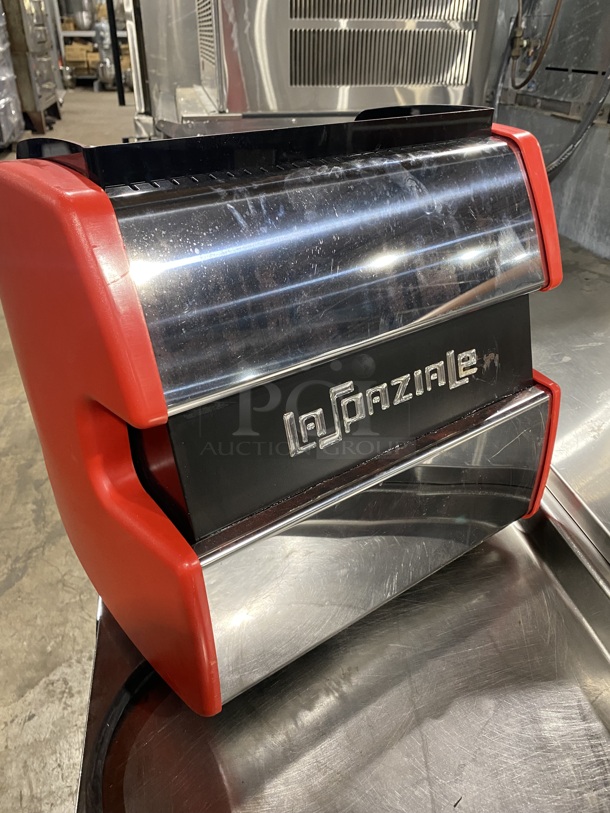 LasPaziale Commercial Countertop Espresso Machine! With Steam Wand! All Stainless Steel! SN:262569 115V!  - Image 4 of 8
