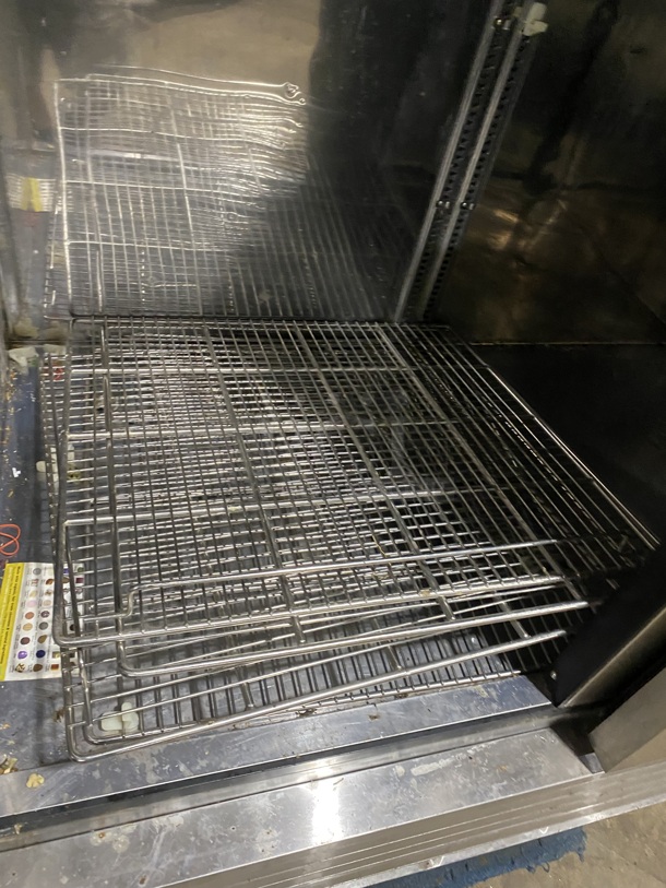 Turbo Air Stainless Steel Commercial 2 Door Reach In Cooler! With Racks! MODEL TSR-49SD SN: DR49807045 110-120V 1PH!
 - Image 6 of 9