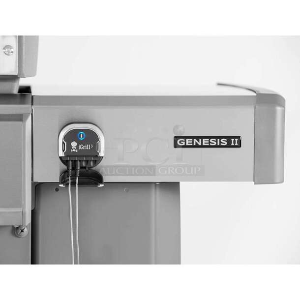 Weber Genesis II E-310 3 Burner Liquid Propane Grill, Black. iGrill 3 compatible - App Connected Thermometer (not Included), Porcelain-Enameled Cast-Iron Cooking Grates, 669 Square Inch Cooking Area - Image 4 of 12
