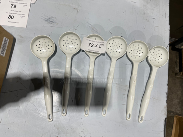 4OZ Perforated Serving Spoons! 6x Your Bid!