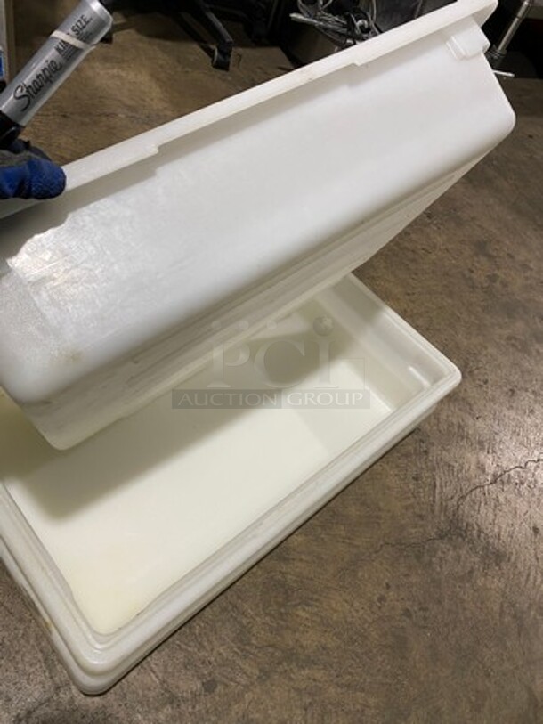 White Poly Food Storage Containers! 4x Your Bid! - Image 4 of 5