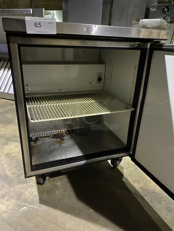 True Commercial Single Door Refrigerated Lowboy/ Worktop Cooler! With Poly Coated Racks! All Stainless Steel! On Casters! Model: TUC27 SN: 14151350 115V 60HZ 1 Phase - Image 5 of 7