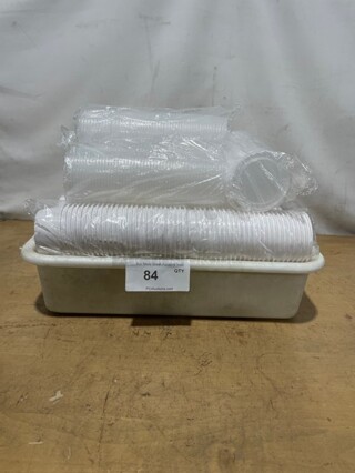 NEW! Lot Of White Paper Frozen Yogurt/Food Cups! With Lids! All One Money!