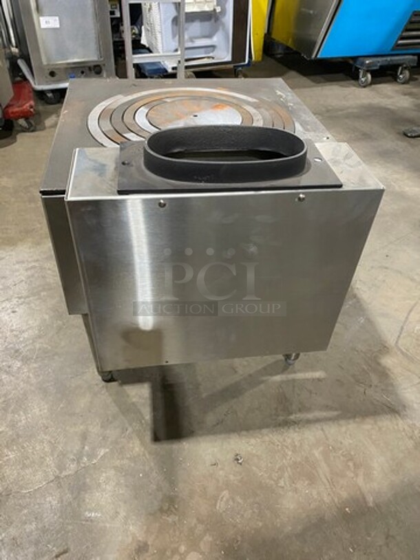 WOW! BRAND NEW! NEVER USED! Vulcan Commercial Natural Gas Powered 5 Ring Jet Burner Stock Pot! All Stainless Steel! On Legs! Model: SPR10005 SN: 481079555RS - Image 4 of 10