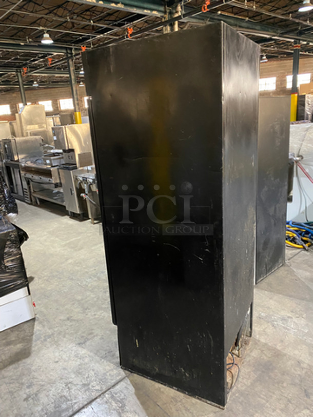 Beverage Air Metal Commercial Single Door Reach In Cooler Merchandiser! With View Through Door! With Poly Coated Racks! NOT TESTED! Model: MT23 115V 60HZ 1 Phase - Image 3 of 8