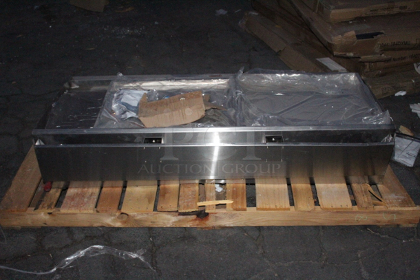 BRAND NEW SCRATCH & DENT! Cooking Performance Group GM-CPG-60-NL 60" Gas Countertop Griddle with Manual Controls - 150,000 BTU. S/N 2306004028 60x29-5/16x16-3/4. Includes Propane Conversion Kit. Back right leg is missing.  - Image 4 of 7