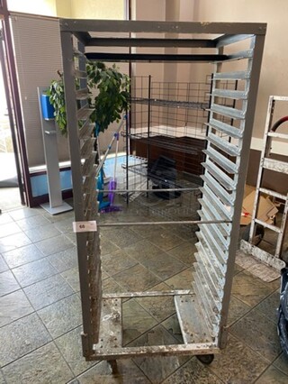 Metal Commercial Pan Transport Rack! On Casters!