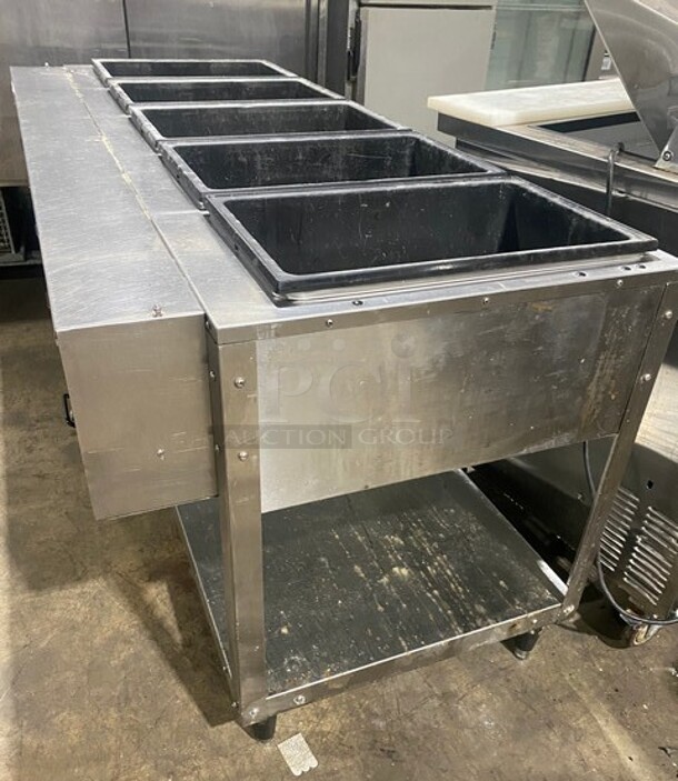 Serve Well 5 Bay Steam Table w/ Undershelf! On Legs! - Image 2 of 10