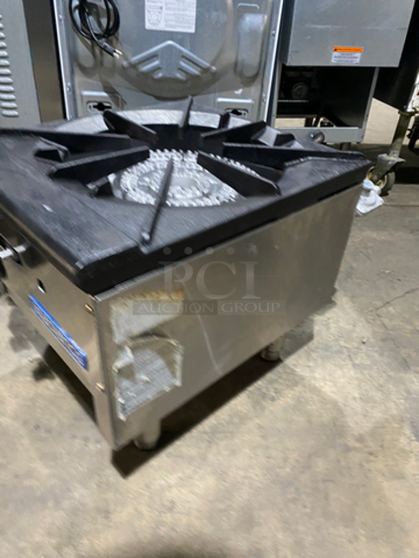 NICE! Radiance Commercial Countertop Natural Gas Powered Single Burner Stock Pot Range! All Stainless Steel! On Legs! - Image 2 of 8