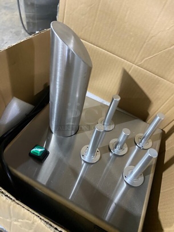 Wantjoin Commercial Countertop 5 Head Glass Polisher! Model: WZCBJFM11CUS 110V - Image 2 of 6