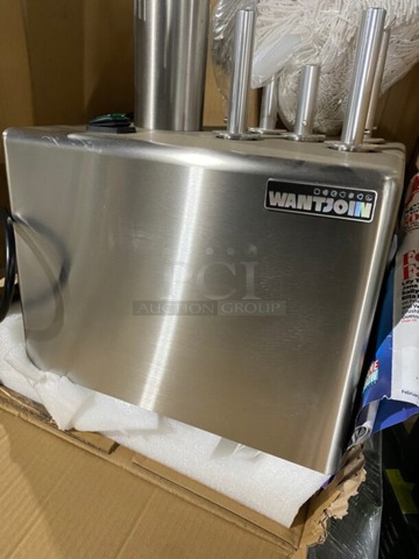 Wantjoin Commercial Countertop 5 Head Glass Polisher! Model: WZCBJFM11CUS 110V - Image 4 of 6