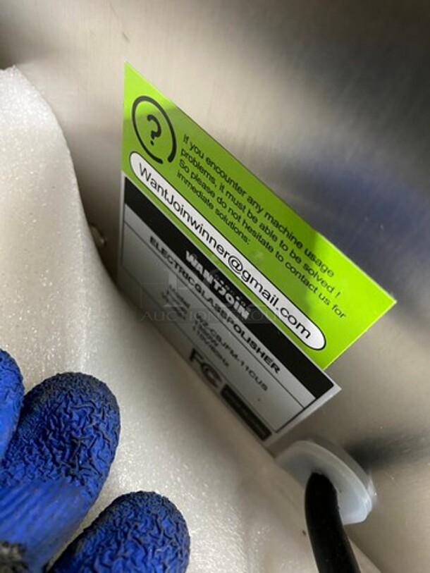 Wantjoin Commercial Countertop 5 Head Glass Polisher! Model: WZCBJFM11CUS 110V - Image 5 of 6