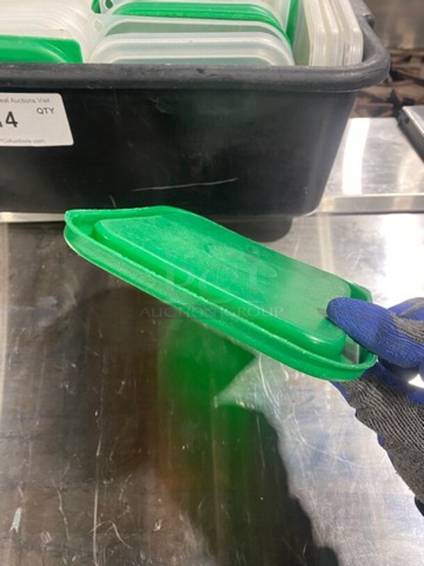 ALL ONE MONEY! Cambro Green And Clear Poly Food Container Lids! - Image 7 of 7
