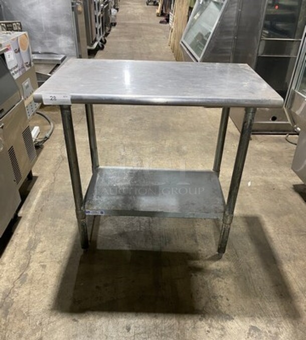 Hally Solid Stainless Steel Work Top/ Prep Table! With Storage Space Underneath! On Legs!