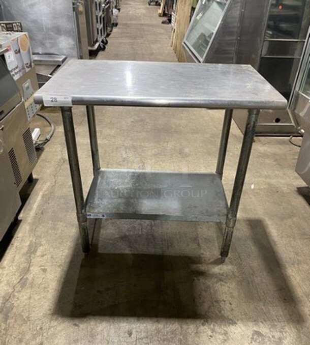 Hally Solid Stainless Steel Work Top/ Prep Table! With Storage Space Underneath! On Legs! - Image 1 of 8