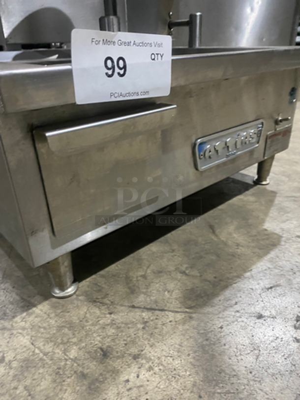 Attias Natural Gas Powered Countertop 4 Burner Gyro Machine! All Stainless Steel! On Small Legs! Model: GRY-4 SN: 061956 120V 60HZ - Image 8 of 10