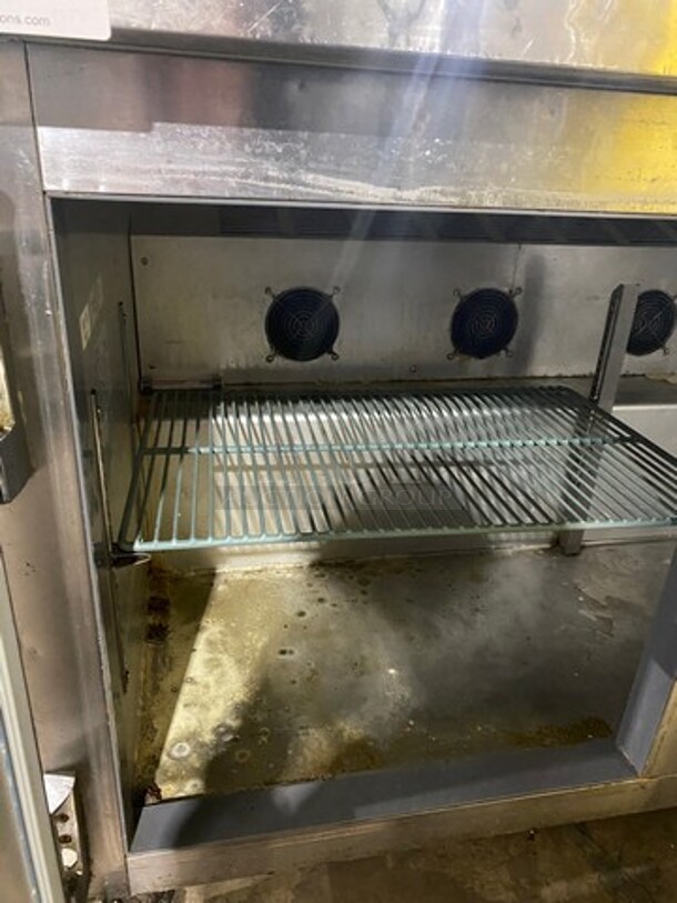 Leader Commercial 2 Door Lowboy/Worktop Cooler! All Stainless Steel! On Casters!  MODEL ESLB60SC SN:NL10M0086 115V 1PH - Image 5 of 9