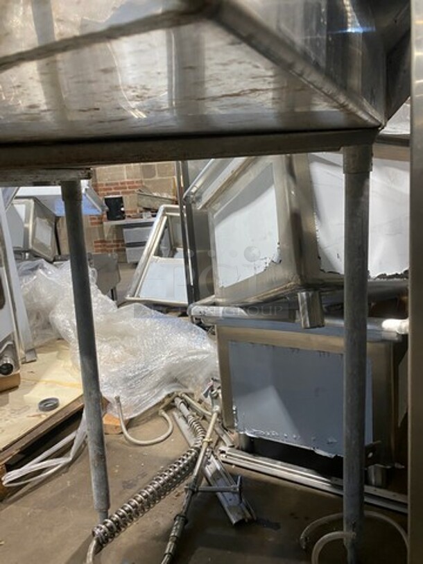 WOW! Noble Commercial Pass-Through Dishwasher Machine! All Stainless Steel! On Legs! With Dual Side Dishwasher Table! With Back Splash! - Image 6 of 12