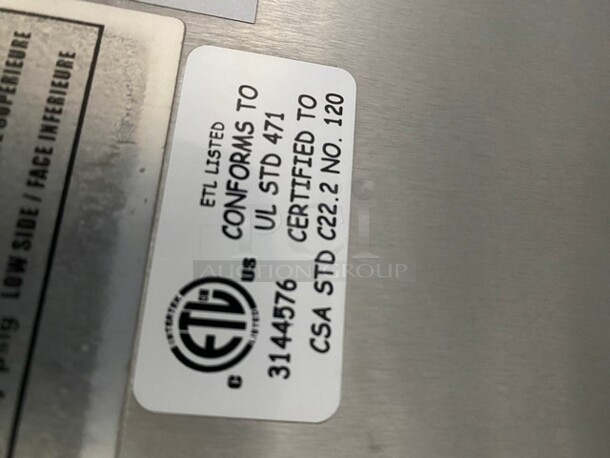 Grab N'Go Open Refrigerated Display Cooler Merchandiser! With Night Cover! Stainless Steel! On Casters! - Image 7 of 9