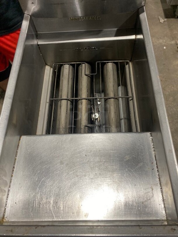  Imperial Natural Gas Powered All Stainless Steel Deep Fat Fryer! Model IFSCHPTLIR Serial 021774! On Legs!
 - Image 5 of 10