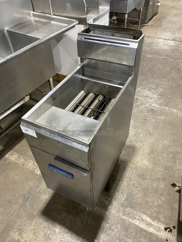  Imperial Natural Gas Powered All Stainless Steel Deep Fat Fryer! Model IFSCHPTLIR Serial 021774! On Legs!
 - Image 9 of 10