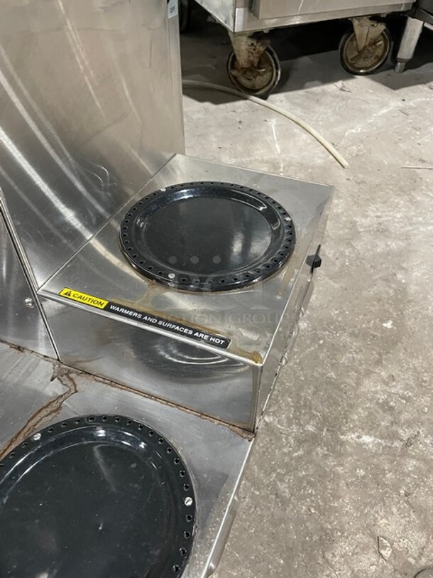 Bunn Commercial Stainless Steel Countertop Coffee Brewer! With 6 Warmers! With Hot Water Dispenser! On Legs! 120/208-240V 1 Phase! Model: AXIOM 0/6 TWIN! - Image 6 of 10