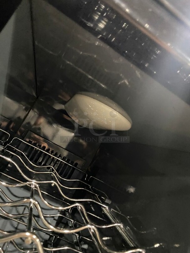 NICE! Franklin Industries LLC Commercial 2 Door Refrigerated Wine Cellar Merchandiser! With Individual Temperature Programing! With View Through Doors! Model FWC100 Serial 0412000575! 115V 1Phase! WORKING WHEN REMOVED! - Image 6 of 9
