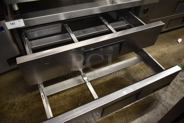 2014 True TRCB-52 Stainless Steel Commercial 2 Drawer Chef Base on Commercial Casters. 115 Volts, 1 Phase. Tested and Working! - Image 3 of 5