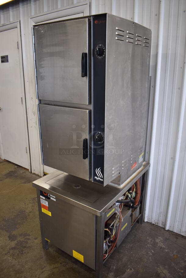 Groen HY-10SG HyPlus Stainless Steel Commercial Natural Gas Powered 2 Deck Steam Cabinet. 24x34x72 - Image 3 of 12