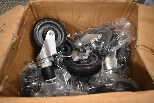 BRAND NEW SCRATCH AND DENT! Lot of 9 Commercial Casters.  - Image 3 of 3