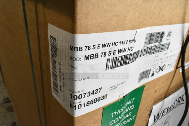 BRAND NEW IN CRATE! Micro Matic MBB 78 S E WW HC Stainless Steel Commercial 3 Door Back Bar Cooler. 115 Volts, 1 Phase. - Image 3 of 3