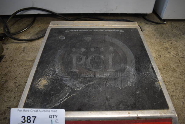 2018 Avantco IC 1800 Stainless Steel Commercial Countertop Electric Powered Single Burner Induction Range. 120 Volts, 1 Phase. 12x15x4 - Image 3 of 5