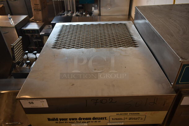 Electro Freeze 88T RMT-232 Stainless Steel Commercial Floor Style Air Cooled 2 Flavor w/ Twist Soft Serve Ice Cream Machine on Commercial Casters. 208-230 Volts, 3 Phase.  - Image 5 of 7